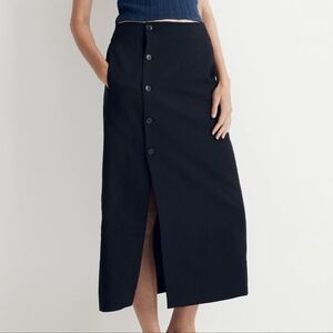 NEW Madewell • Midi Button Wrap Skirt